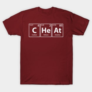 Cheat (C-He-At) Periodic Elements Spelling T-Shirt